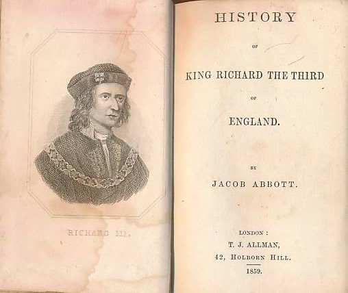 King Richard the Third of England, History of. Abbott's Histories.