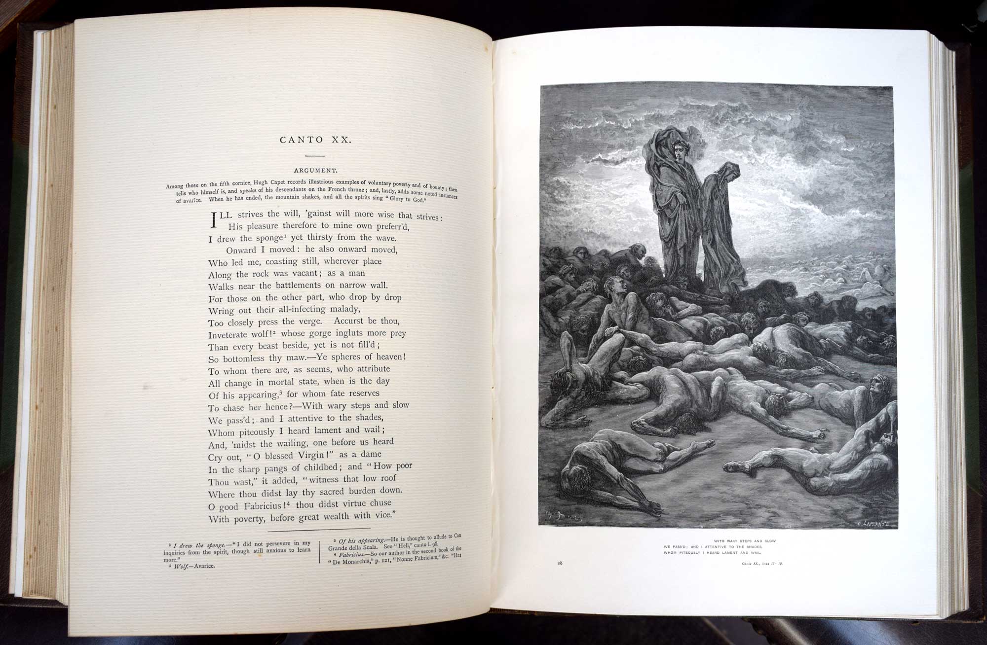 The Vision of Purgatory and Paradise. Translated by the Rev. Henry Francis Cary and Illustrated with the Designs of Gustave Dor.