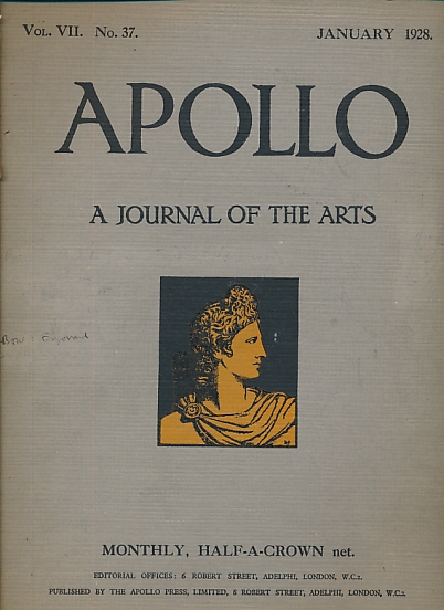 Apollo. A Journal of the Arts. Volum IV. No. 37. January 1928.