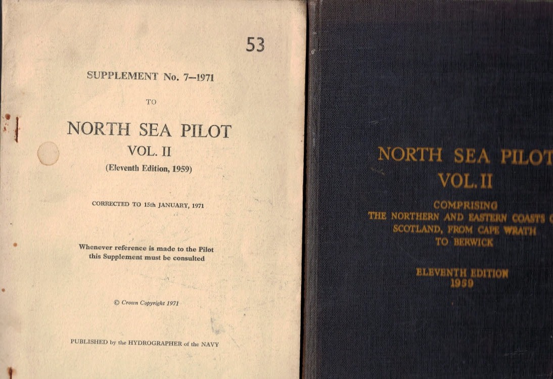 North Sea Pilot. Volume II with supplement. Admiralty Pilot Series No 53. [1959]