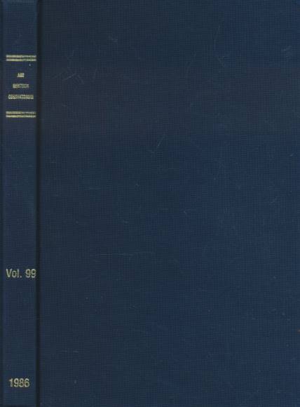 Ars Quatuor Coronatorum. Transactions of Quatuor Coronati Lodge No 2076. Volume 99 for the Year 1986.