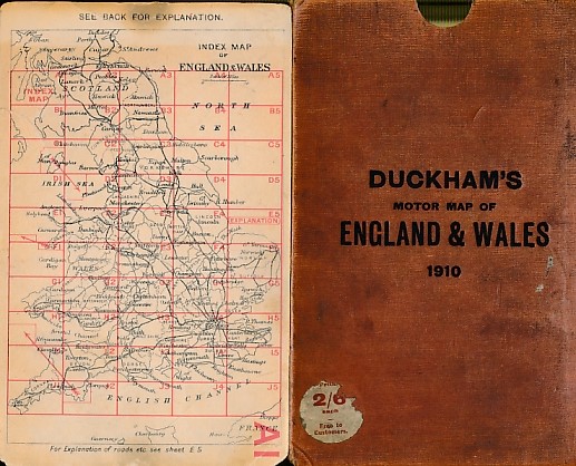 Duckham's Motor Map of England and Wales 1910. (by G W Bacon & Co Ltd.)