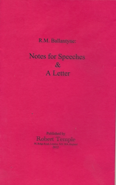 Notes for Speeches  & A Letter