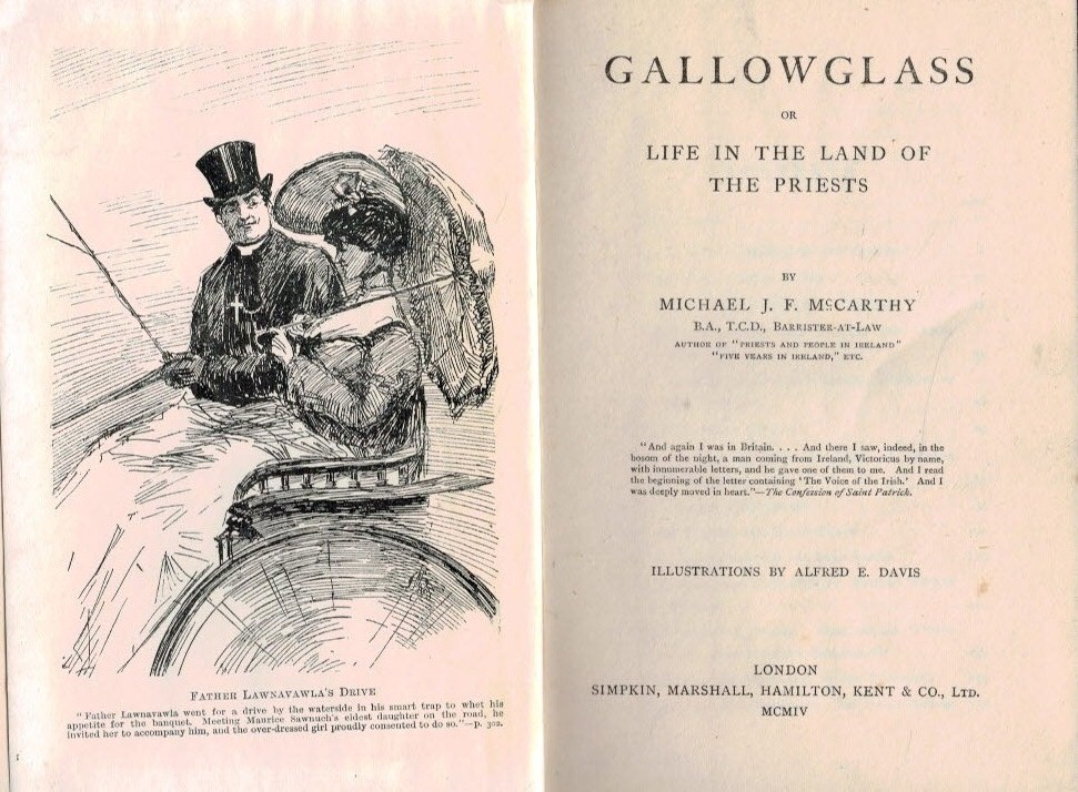 MCCARTHY, MICHAEL J F; DAVIS, ALFRED E [ILLUS.] - Gallowglass or Life in the Land of the Priests