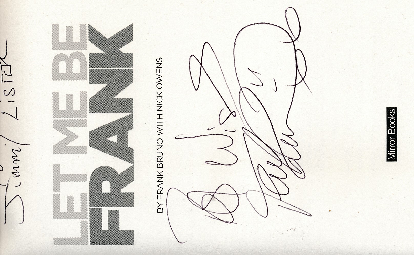 Let me be Frank. Signed copy.