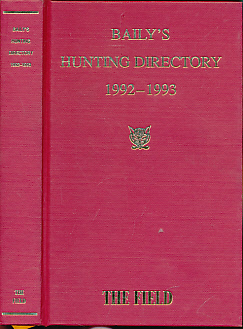 Baily's Hunting Directory 1992 - 1993