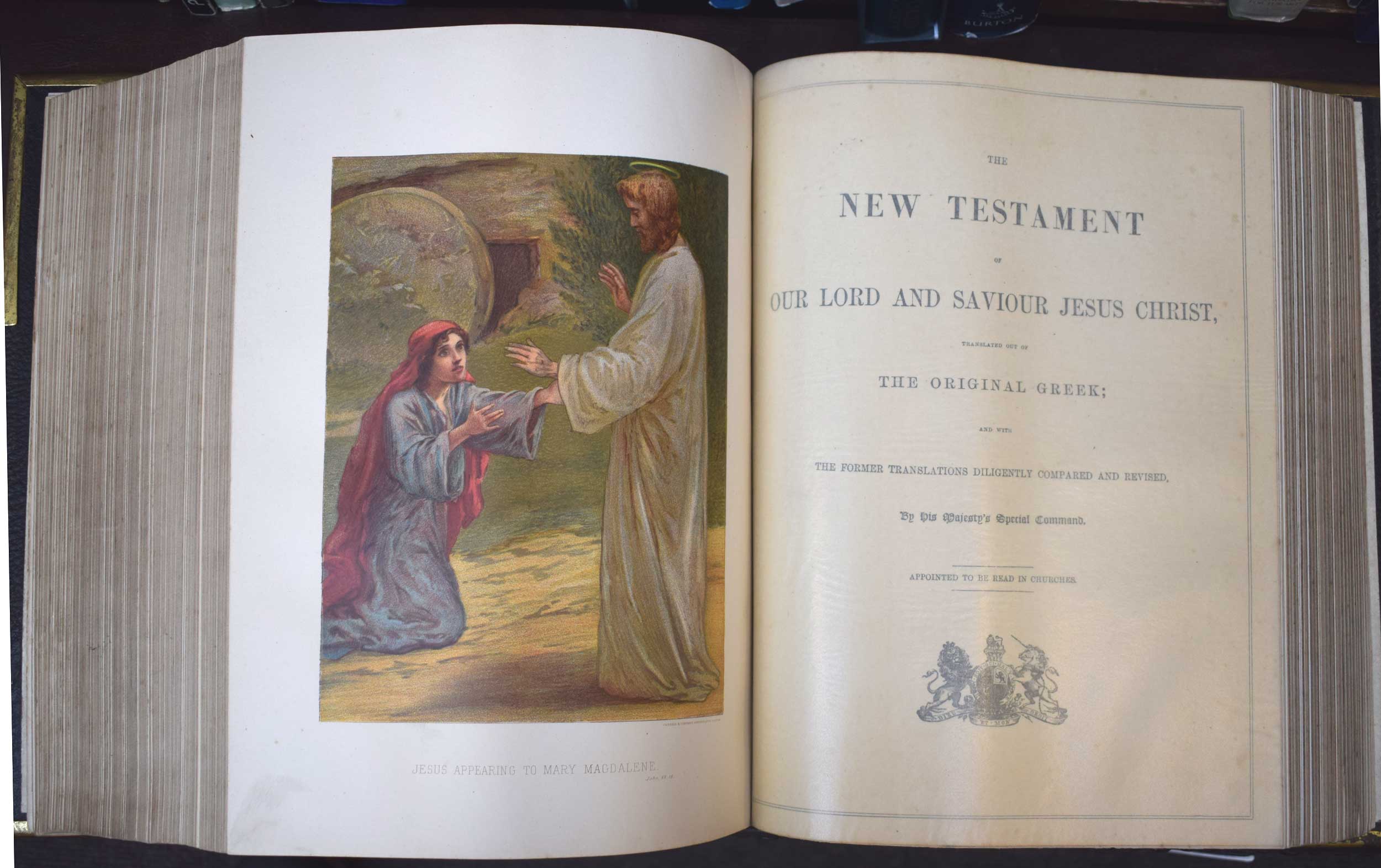 The Illustrated National Family Bible with the Commentaries of Scott and Henry with metal clasps. Cassell edition.
