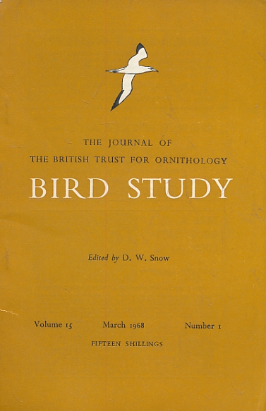 Bird Study. Volume 15. 1968. 4 volume set.