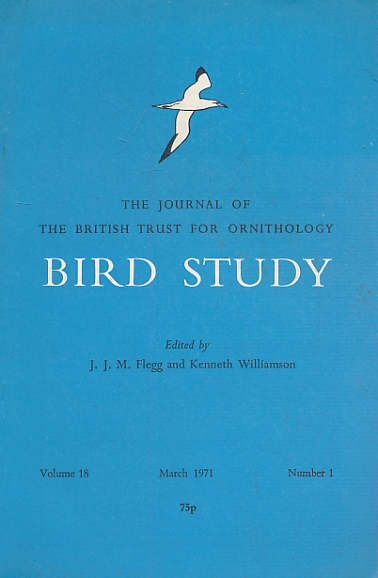 Bird Study. Volume 18. 1971. 4 volume set.