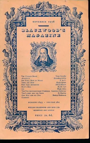 Blackwood's Magazine. Volume 278. No 1681. November 1956.