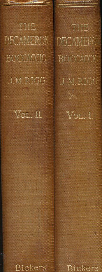 The Decameron. Bullen edition. Two volume set.
