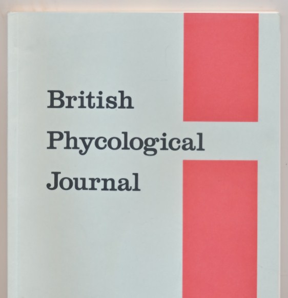 British Phycological Journal. Volume 26 Number 3 September 1991