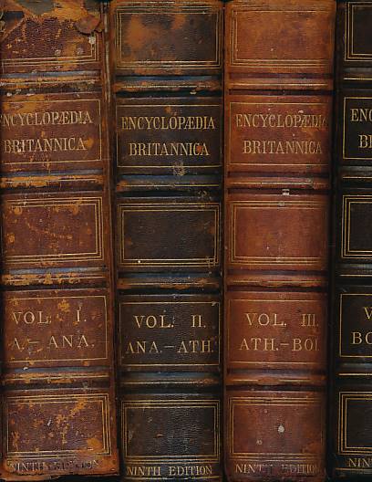 Encyclopdia Britannica. Ninth edition. 25 volume set. [Encyclopaedia; Encyclopedia]