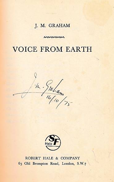 Voice from Earth. Signed copy.