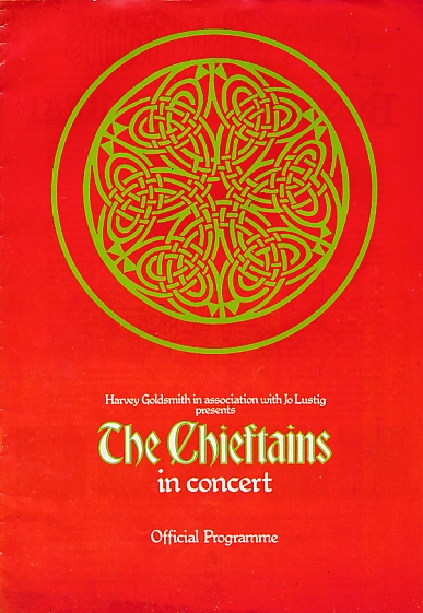 The Chieftains in Concert. Official Programme. 1976.