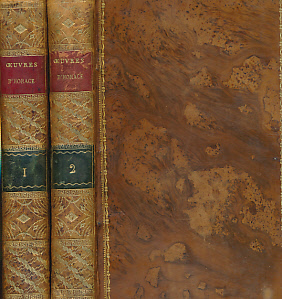 Oeuvres D'Horace, Traduite en Vers. Odes, Oevres, Satires, pitres. 4 parts in 2 volumes.