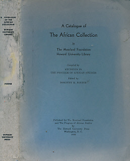 A Catalogue of the African Collection in The Moorland Foundation Howard University Library