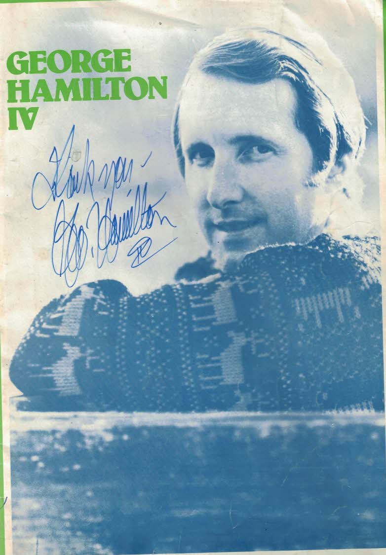 George Hamilton IV. Signed Copy.