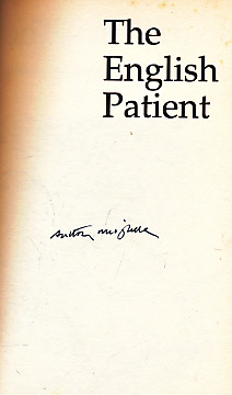 The English Patient. A Screenplay. Signed Copy.