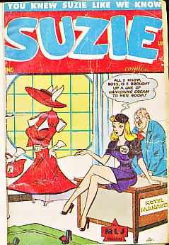 Bound Collection of American Comics. Including Suzie, Taffy, Teen Life, Wilbur, Willie, Crime Does Not Pay, Heroic, Picture News, Real Life, Sport Stars, True Aviation Picture-Stories and True Comics.
