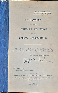 Regulations for the Auxiliary Air Force and for County Associations