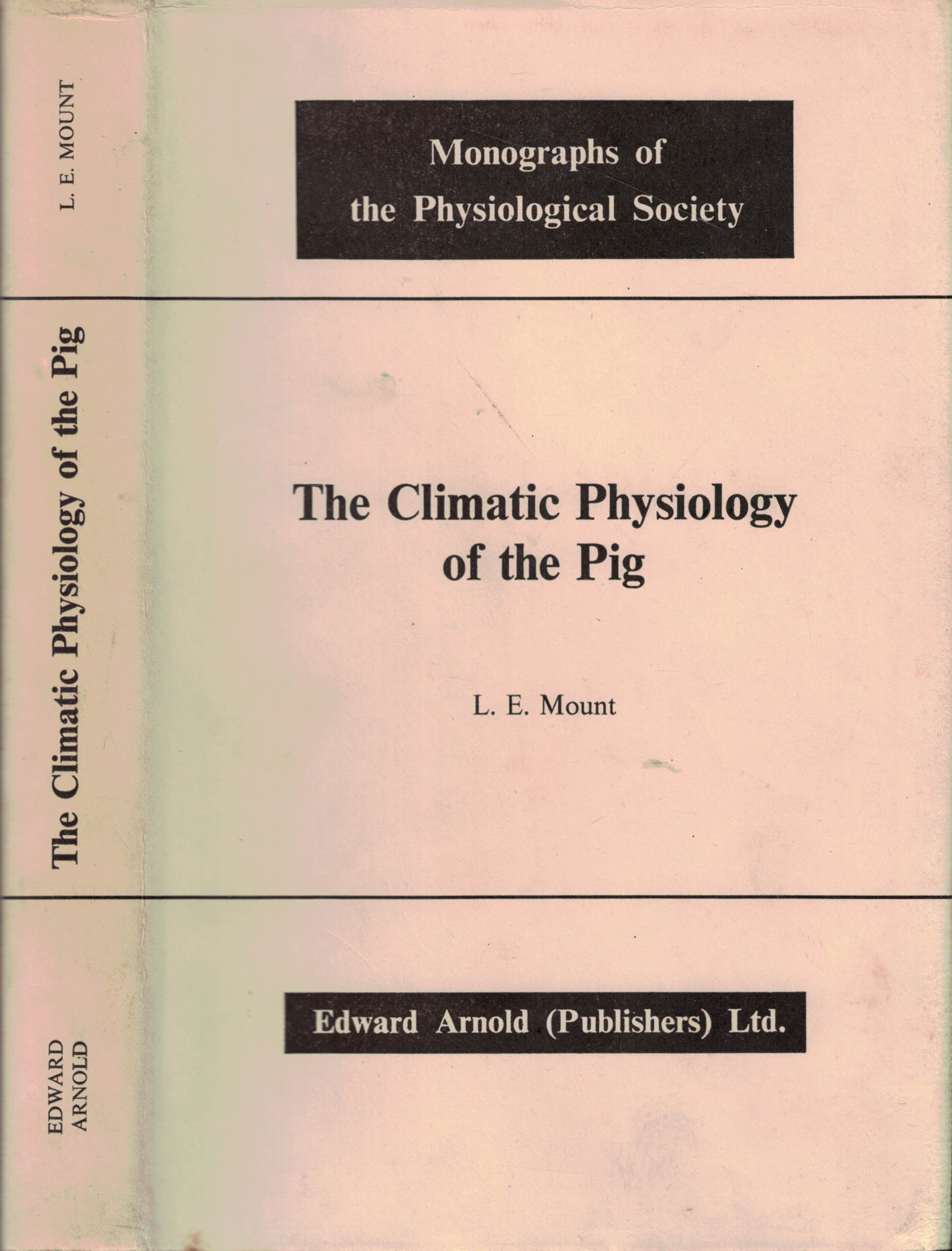 The Climatic Physiology of the Pig. Monographs of the Physiological Society, number 18.