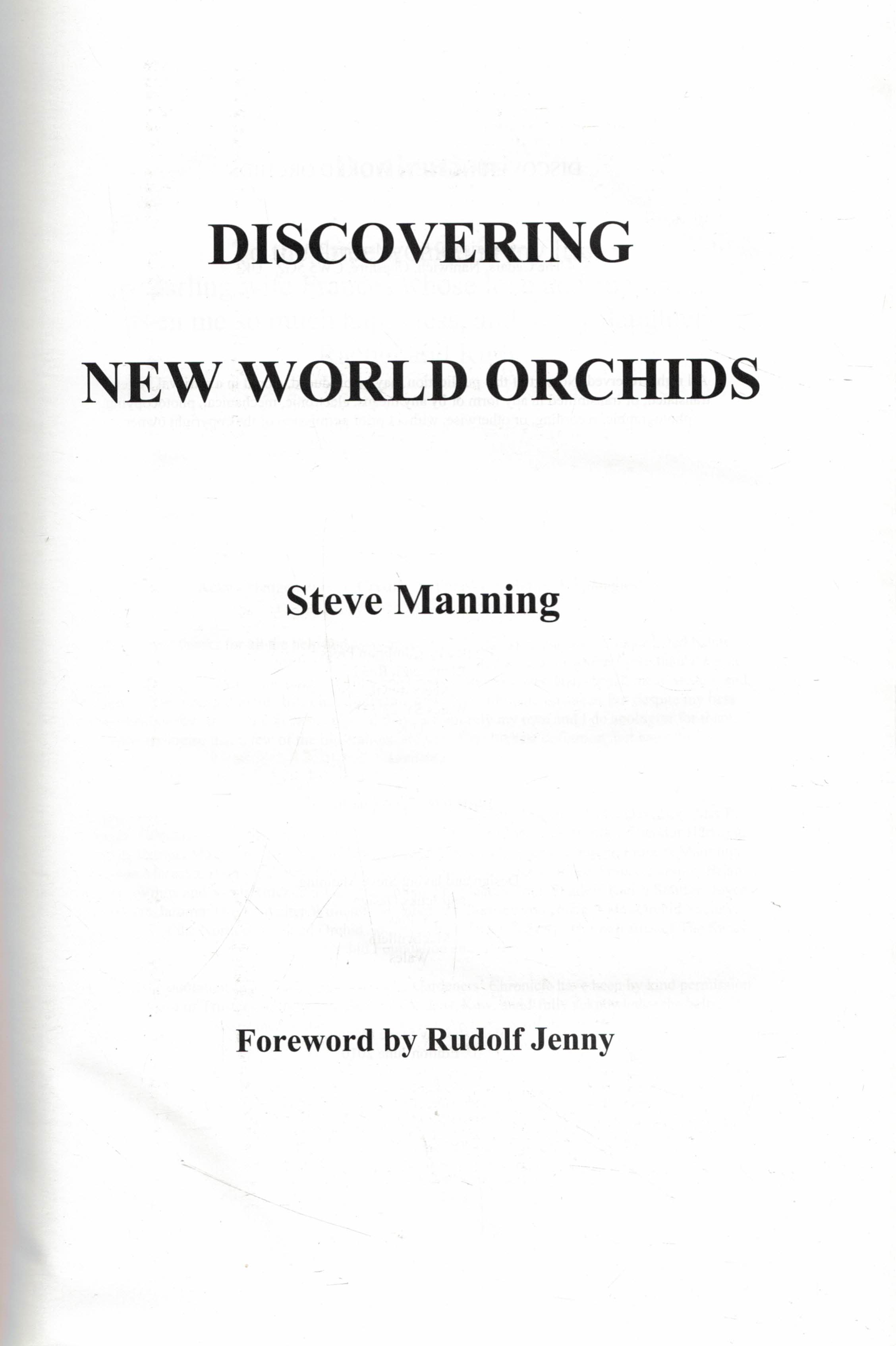 Discovering New World Orchids