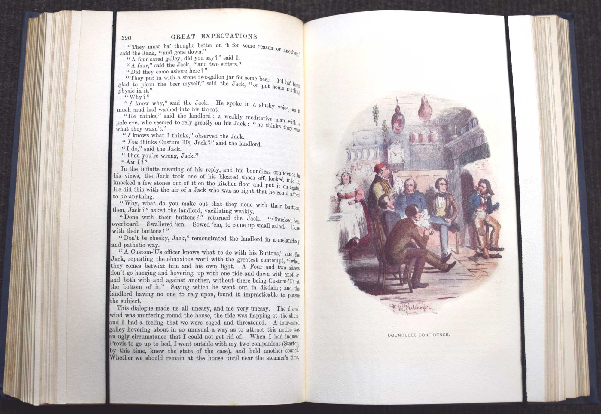 The Works of Charles Dickens. The London Edition. With Illustrations by Cruikshank, Phiz &c. 14 volume set. Caxton.