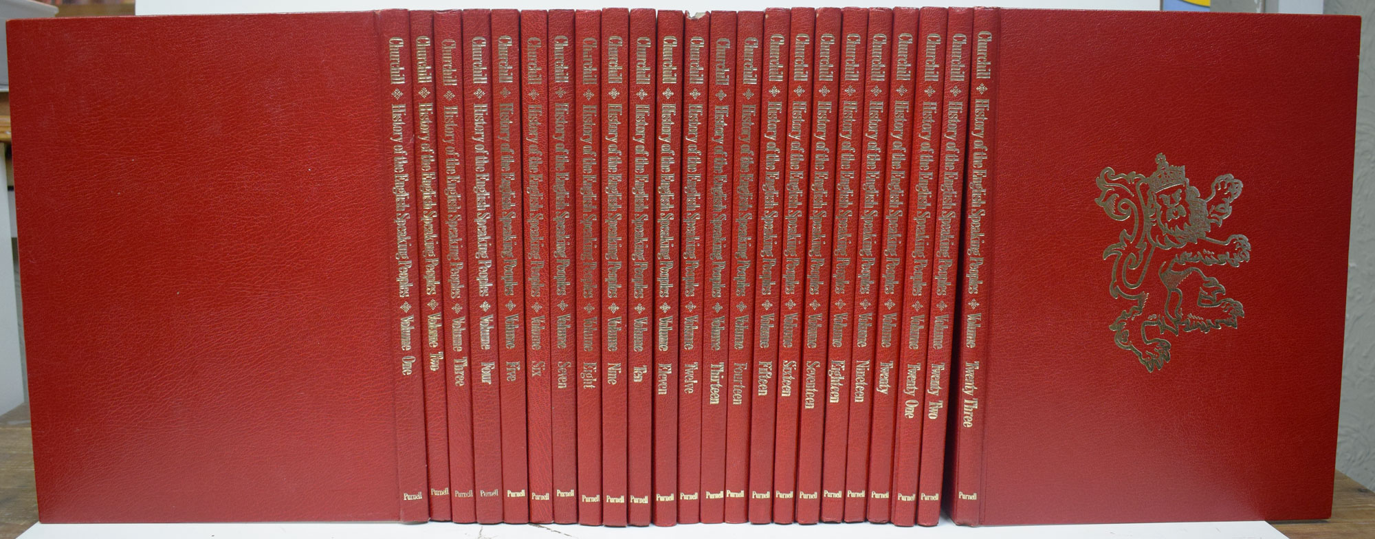 History of the English Speaking People. Based on the Text of 'A History of the English-Speaking Peoples', by Sir Winston Churchill. 23 volume set.
