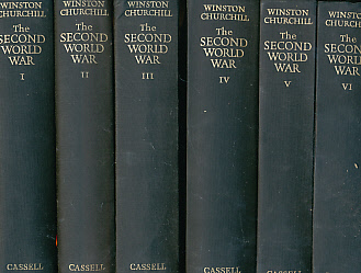 CHURCHILL, WINSTON S - The Second World War, 6 Volume Set. The Gathering Storm; Their Finest Hour; the Grand Alliance; the Hinge of Fate; Closing the Ring; Triumph and Tragedy. Cassell Edition