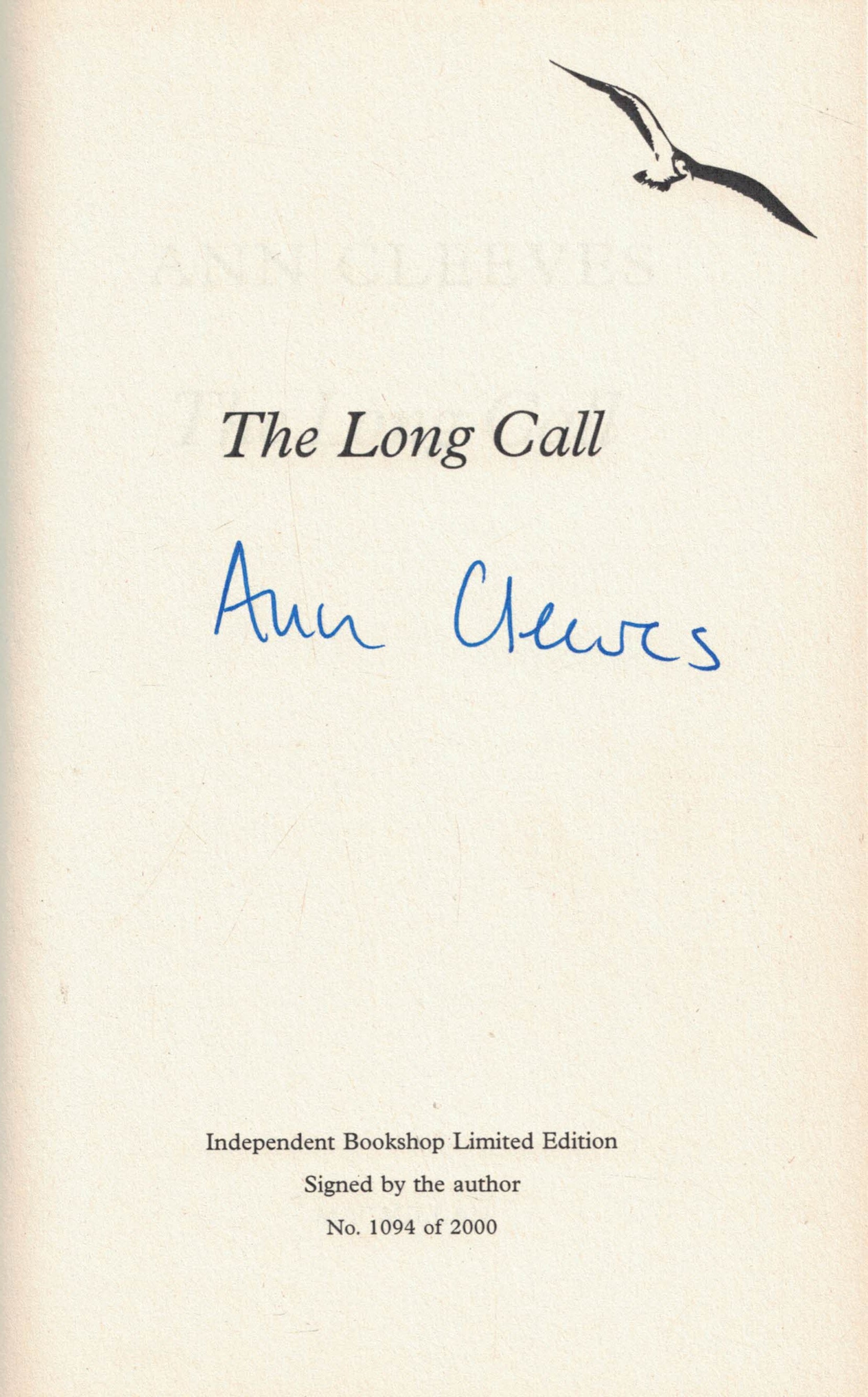 The Long Call. Signed Limited Edition.