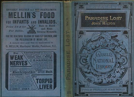 Paradise Lost Volume II. Cassell's National Library No 163.