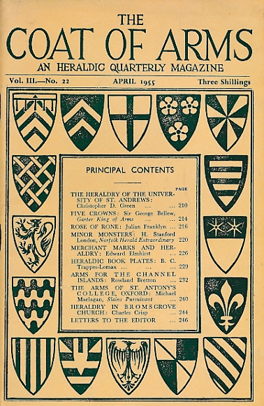 The Coat of Arms. Volume III. No. 22. April 1955.