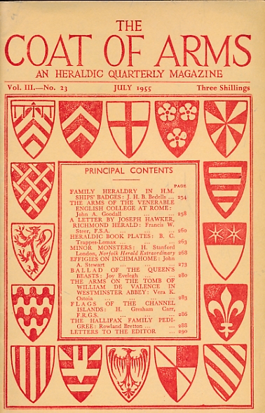 The Coat of Arms. Volume III. No. 23. July 1955.