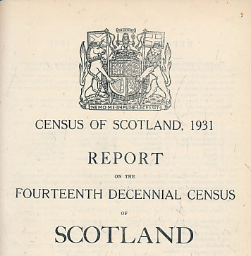 Aberdeen, County of. Census of Scotland, 1931. Volume I - Part 5.