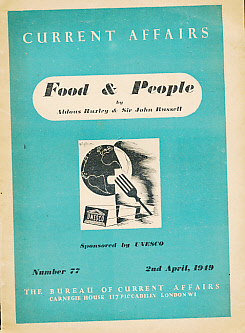 Food & People.  Current Affairs No 77.