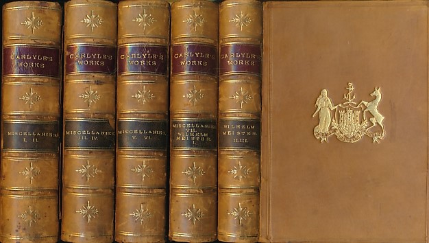 Critical and Miscellaneous Essays + Wilhelm Meister's Apprenticeship and Travels. 10 volumes bound as 5.