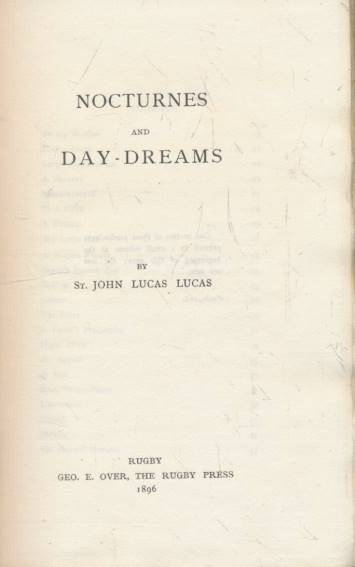 Nocturnes and Day Dreams. Signed copy.