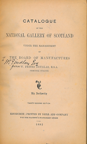 The National Gallery of Scotland. Catalogue. 1882.