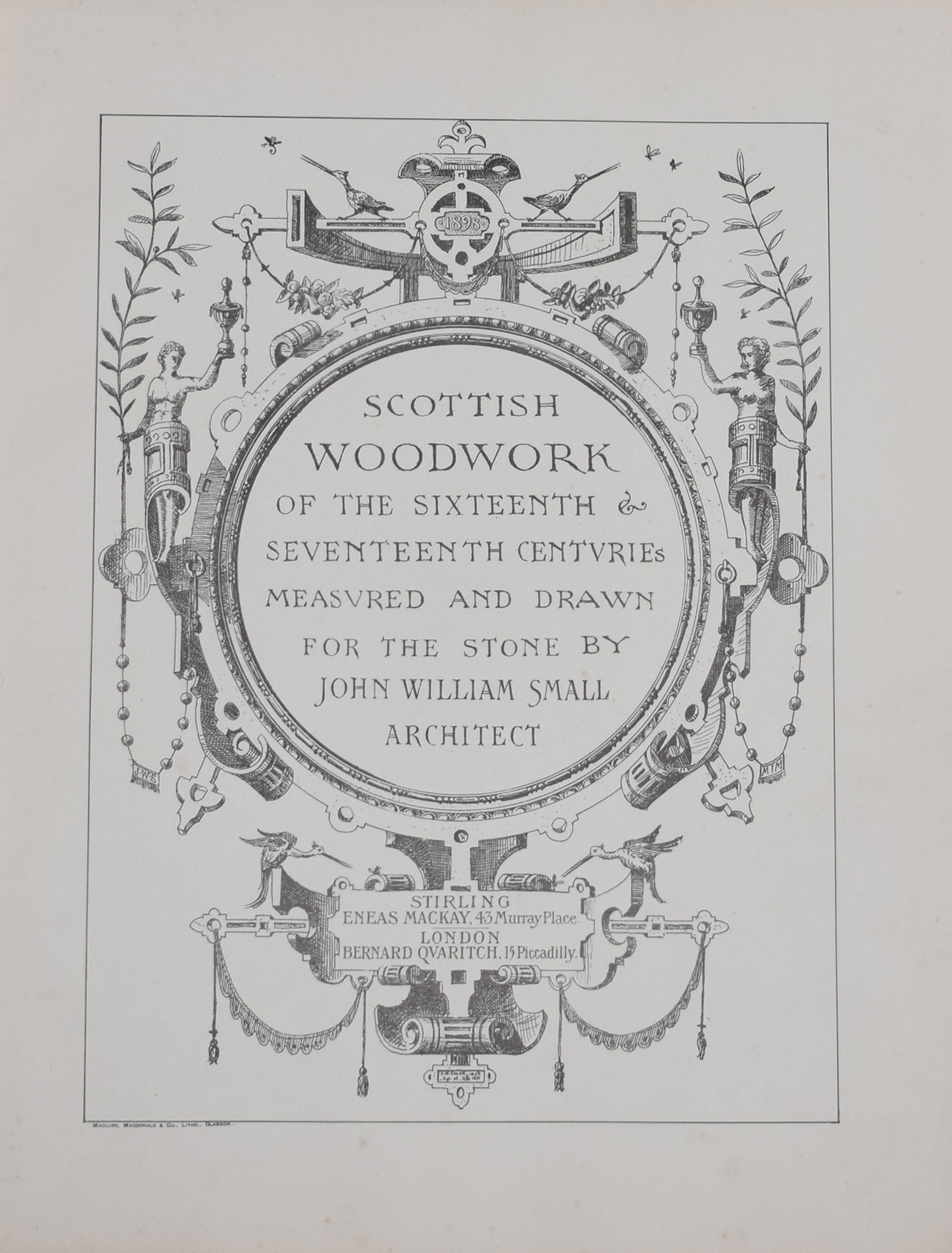 Scottish Woodwork of the Sixteenth & Seventeenth Centuries. Limited edition.