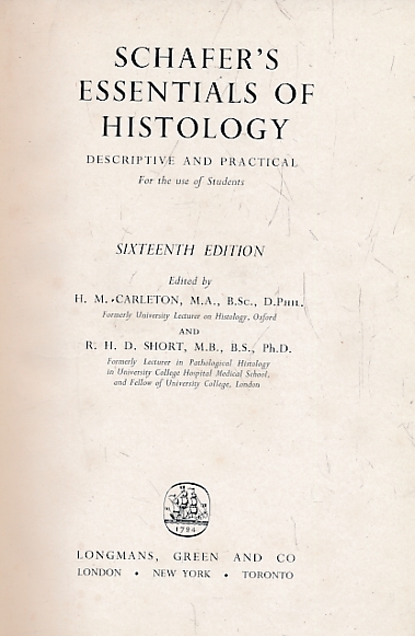 Schafer's Essentials of Histology