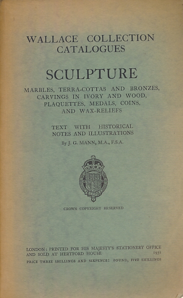 Wallace Collection Catalogues: Sculpture.