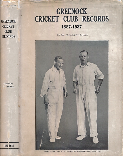 Greenock Cricket Club Records 1887 - 1937