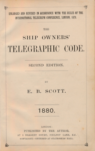 The Ship Owner's Telegraphic Code