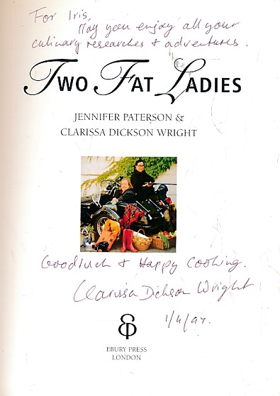 Two Fat Ladies. Signed copy.