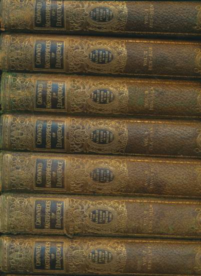 Crowned Masterpieces of Eloquence. Representing the Advance of Civilization. 10 volume set.