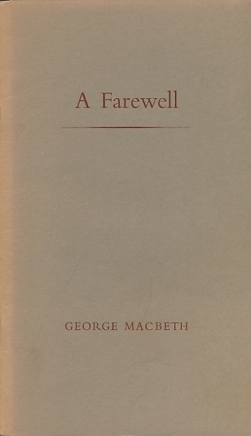 A Farewell. Signed copy.