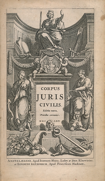 Corpus Juris Civilis. 2 volume set.