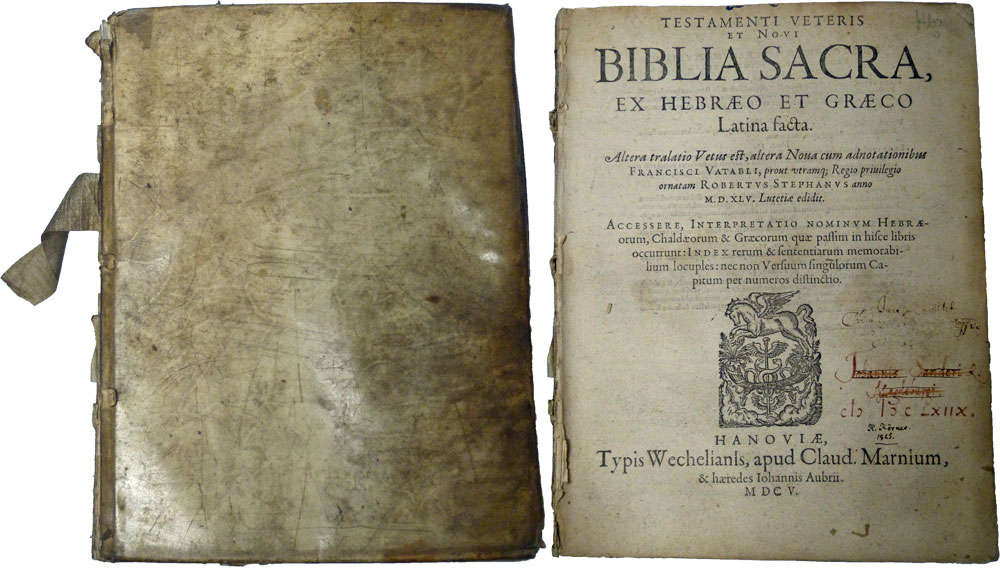 Testamenti Veteris et Novi Biblia Sacra, ex Hebraeo et Graeco Latina Facta.
