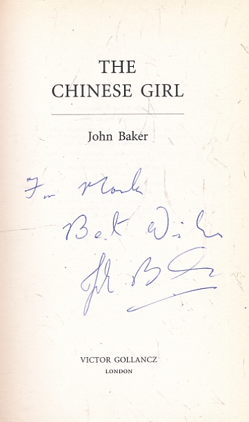 The Chinese Girl. Signed copy.